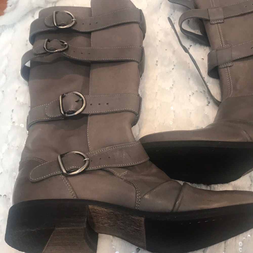 Aldo Brown Combat & Moto Boots - Picture 2 of 8